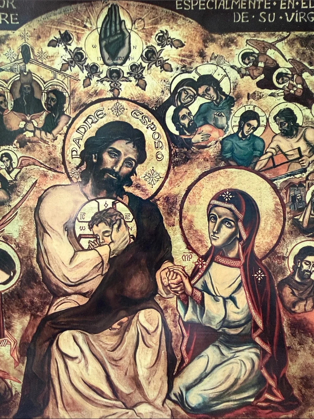 Reproduction Icon St Joseph Chapel of Servant Home of Mother in Cantabria Spain
